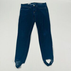 Gap 1969 Legging Jean Womens Jeans Size 4/27 A Blue Stretch Dark Wash Stirrups